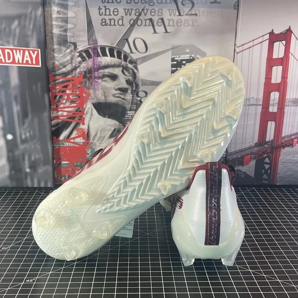 Adidas Adizero 21 Football Cleats Maroon White Men's Size 12 US FY8350 NEW - Picture 12 of 12